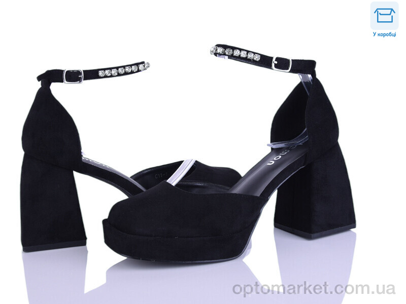 Купить Туфлі жіночі C11-1 Lemon чорний, фото 1