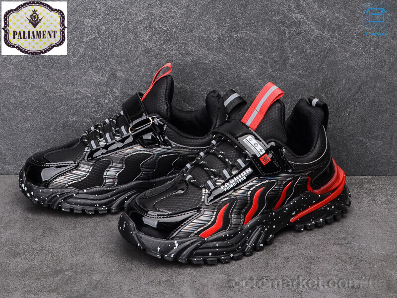 Купить Кросівки жіночі C117-1 Paliament чорний, фото 2