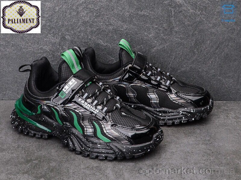Купить Кросівки жіночі C117-2 Paliament чорний, фото 2