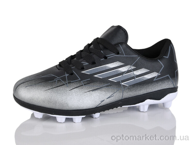 Купить Футбольне взуття дитячі C15-1 ASHIGULI чорний, фото 1