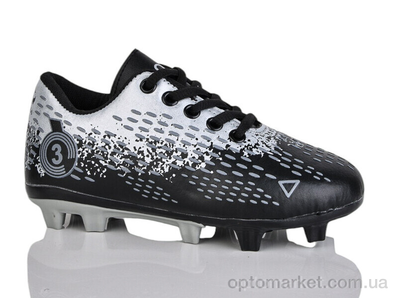 Купить Футбольне взуття дитячі C20-1 ASHIGULI чорний, фото 1