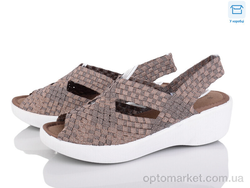Купить Босоніжки жіночі C211-3 Fuguiyun коричневий, фото 1