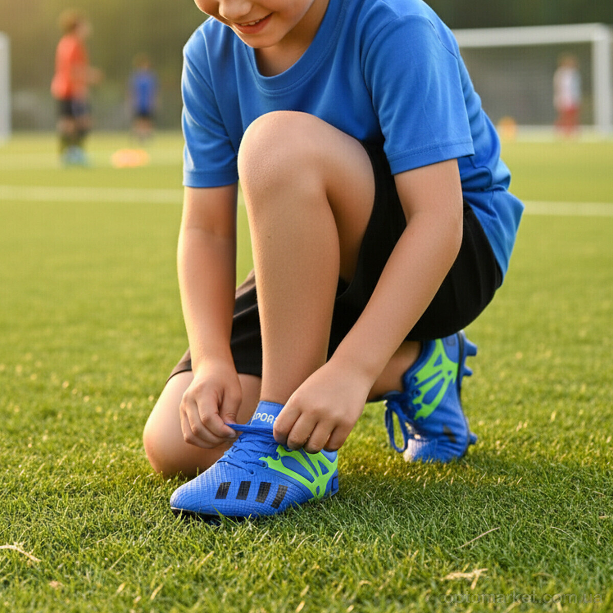 Купить Футбольне взуття дитячі C22-5 blue ASHIGULI синій, фото 2