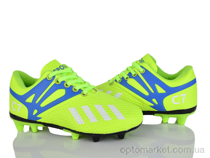 Купить Футбольне взуття дитячі C22-5 green ASHIGULI зелений, фото 1