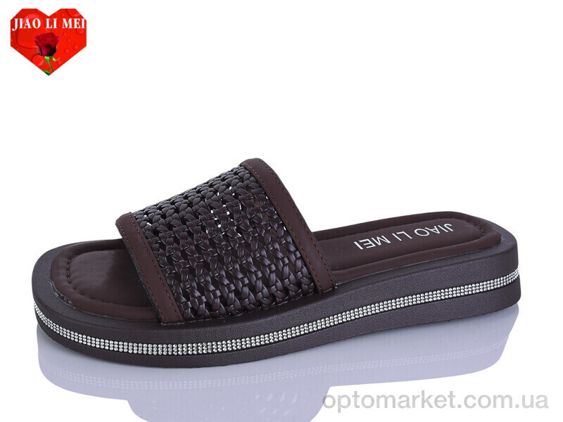 Купить Шльопанці жіночі C22-5 Jiao Li Mei коричневий, фото 1