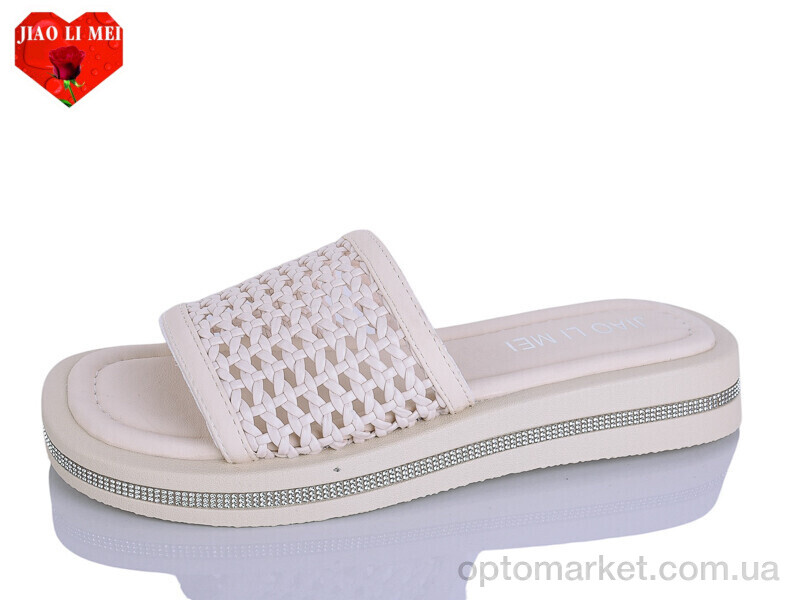 Купить Шльопанці жіночі C22 Jiao Li Mei бежевий, фото 1