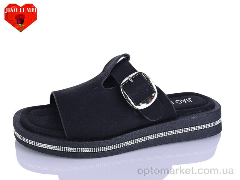 Купить Шльопанці жіночі C23-1 Jiao Li Mei чорний, фото 1