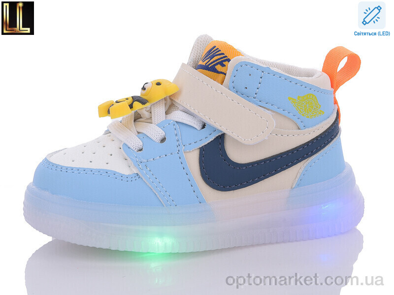 Купить Кросівки дитячі C504-62 LED Lilin блакитний, фото 1
