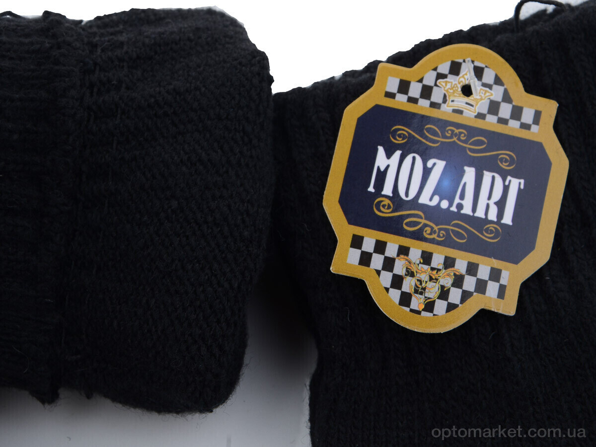 Купить Рукавички жіночі C55 без пальців  black Moz.Art чорний, фото 2