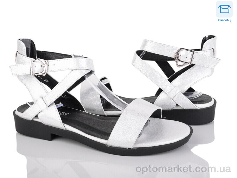 Купить Босоніжки жіночі C711-2 Fuguiyun срібний, фото 1