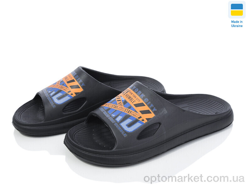 Купить Шльопанці чоловічі C79-1 чорний Krok чорний, фото 1
