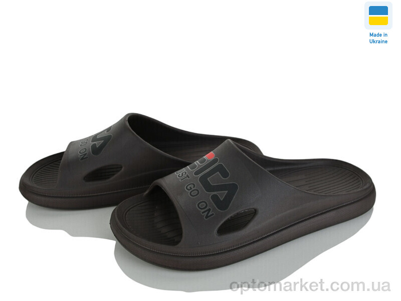 Купить Шльопанці чоловічі C79 т.коричневий Krok коричневий, фото 1