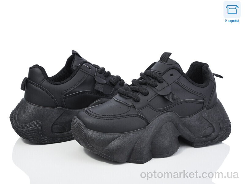 Купить Кросівки жіночі CB010-1 YZY чорний, фото 1