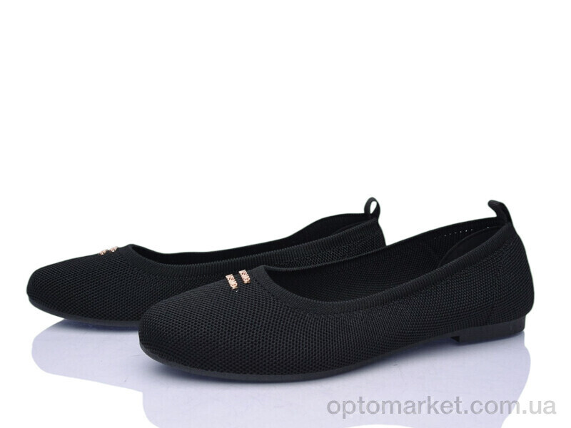 Купить Балетки жіночі CB131 MSMG чорний, фото 1