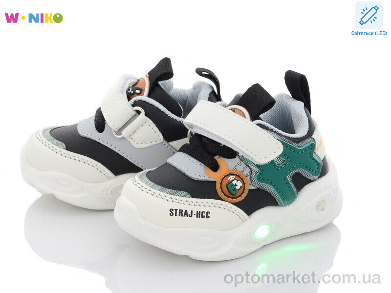 Купить Кросівки дитячі CC106-2 LED W.Niko чорний, фото 1