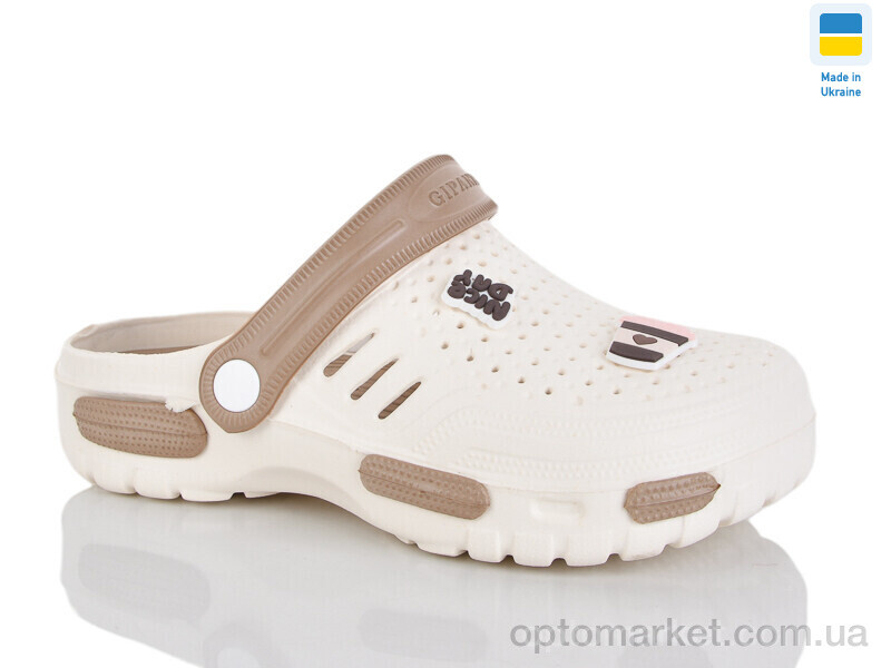 Купить Крокси жіночі CD48 крем /мокко Gipanis бежевий, фото 1