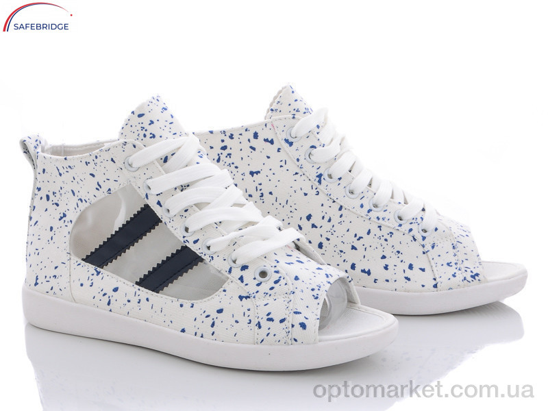 Купить Кеды женские CF017 white-d.blue Desun белый, фото 1