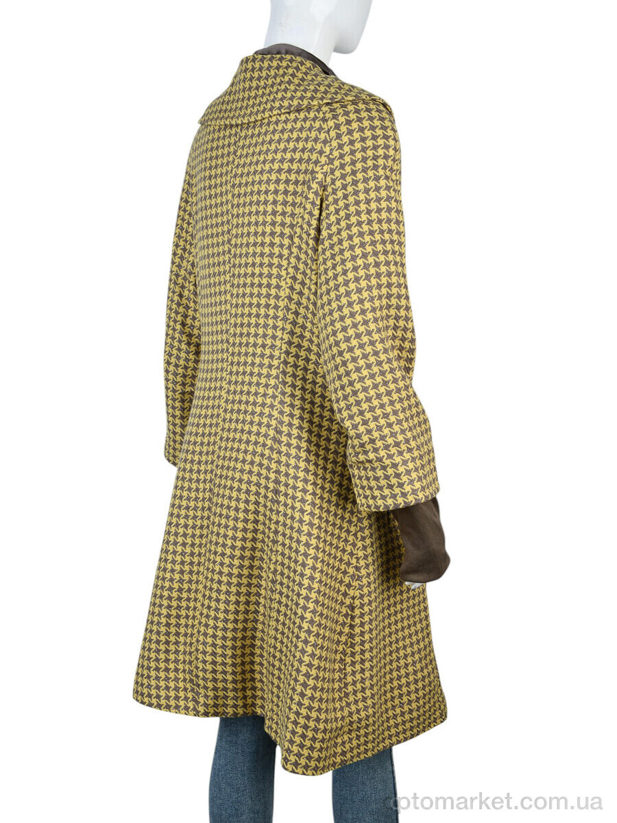 Купить Пальто жіночі CH-mix (11943) yellow Kalen Dibia жовтий, фото 2