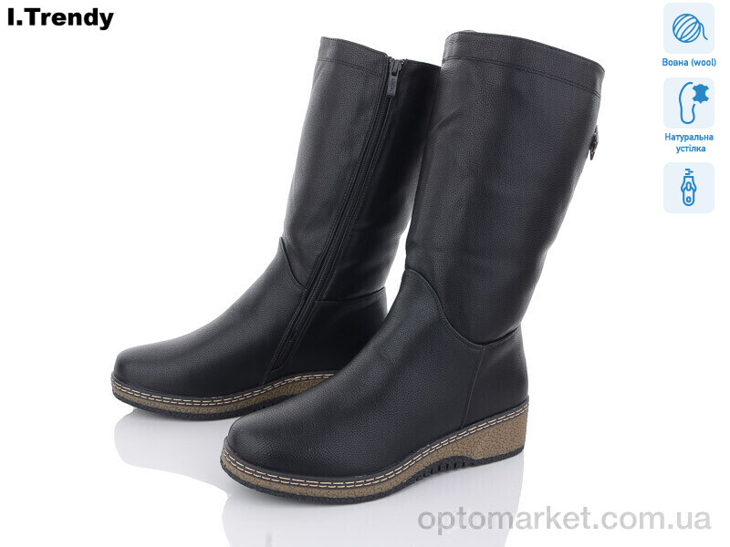 Купить Чоботи жіночі CH01-1 Trendy чорний, фото 1