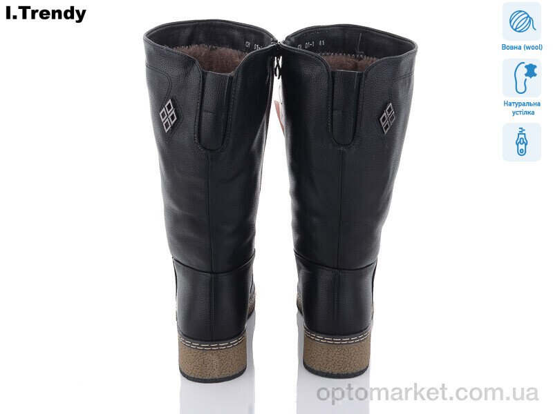 Купить Чоботи жіночі CH01-1 Trendy чорний, фото 2