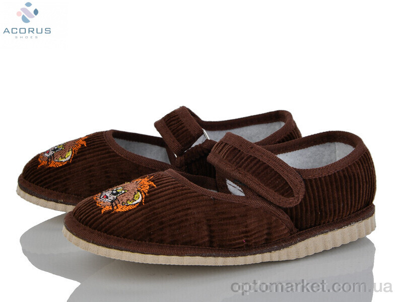 Купить Капці дитячі Чап-Чап коричневий Acorus коричневий, фото 1