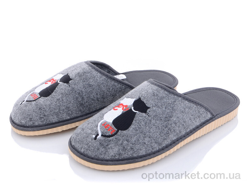 Купить Капці жіночі Чап. Жен. Slippers сірий, фото 1