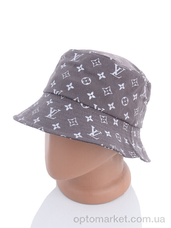 Купить Панама унісекс CL007-5 grey L.uis Vuitton сірий, фото 2