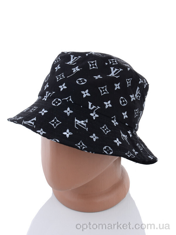 Купить Панама унісекс CL007-7 black L.uis Vuitton чорний, фото 2
