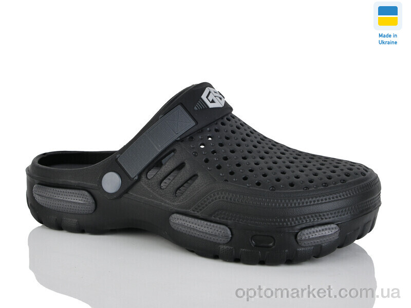 Купить Крокси чоловічі CM118 чорний-графіт Gipanis чорний, фото 1