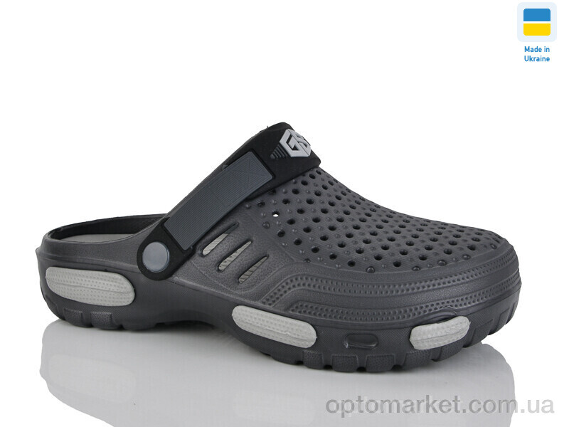 Купить Крокси чоловічі CM118 графіт Gipanis сірий, фото 1