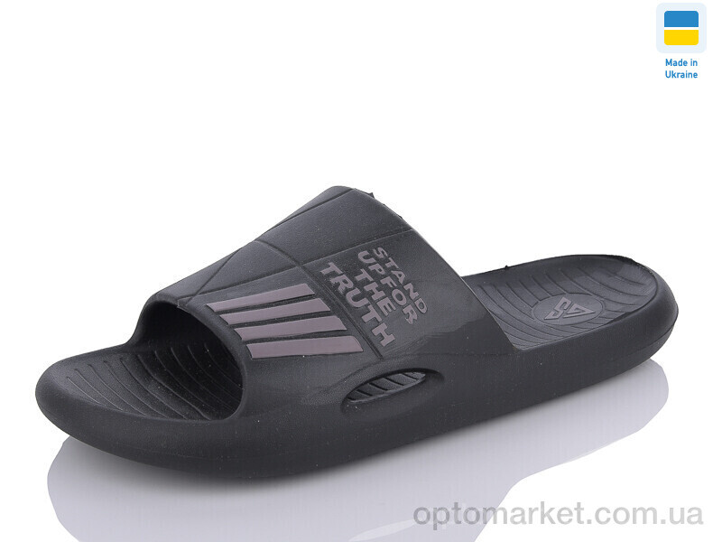 Купить Шльопанці чоловічі CM141 чорний Крок чорний, фото 1