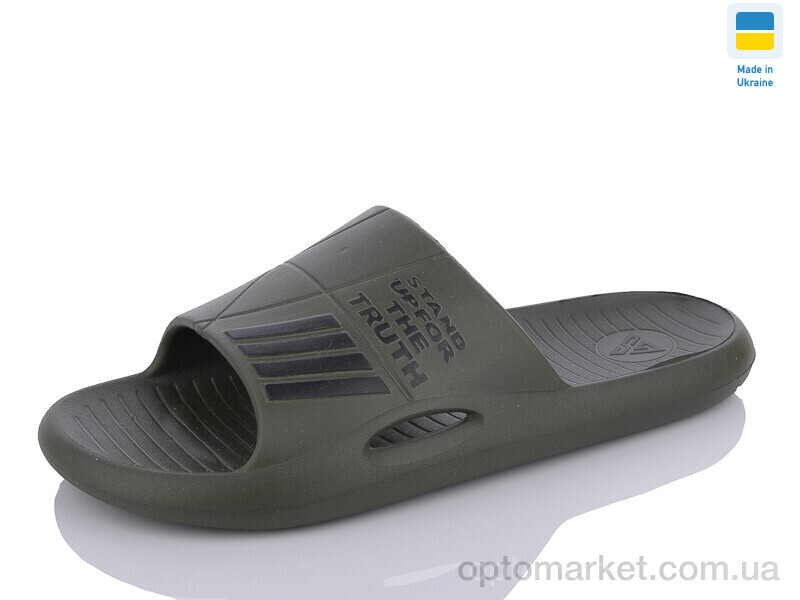 Купить Шльопанці чоловічі CM141 хакі Крок зелений, фото 1