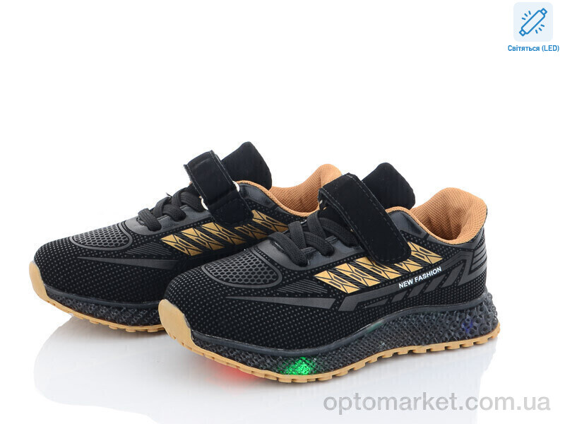 Купить Кросівки дитячі CP231-1 LED Paliament чорний, фото 1