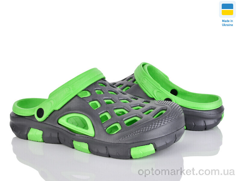 Купить Крокси чоловічі Cross 308 сіро-зелений Cross сірий, фото 1