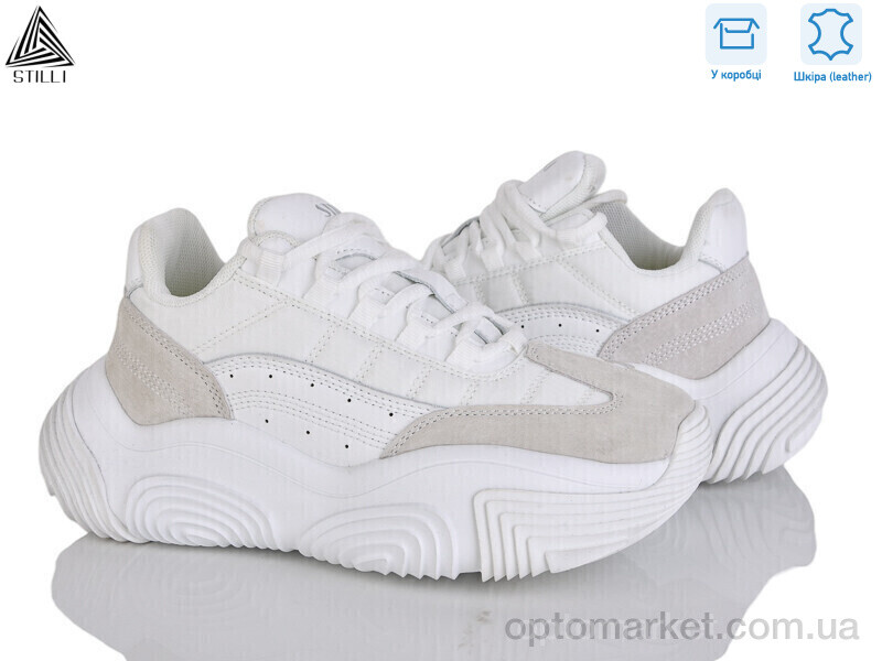 Купить Кросівки жіночі CX1250-2 шкіра піна Stilli білий, фото 1
