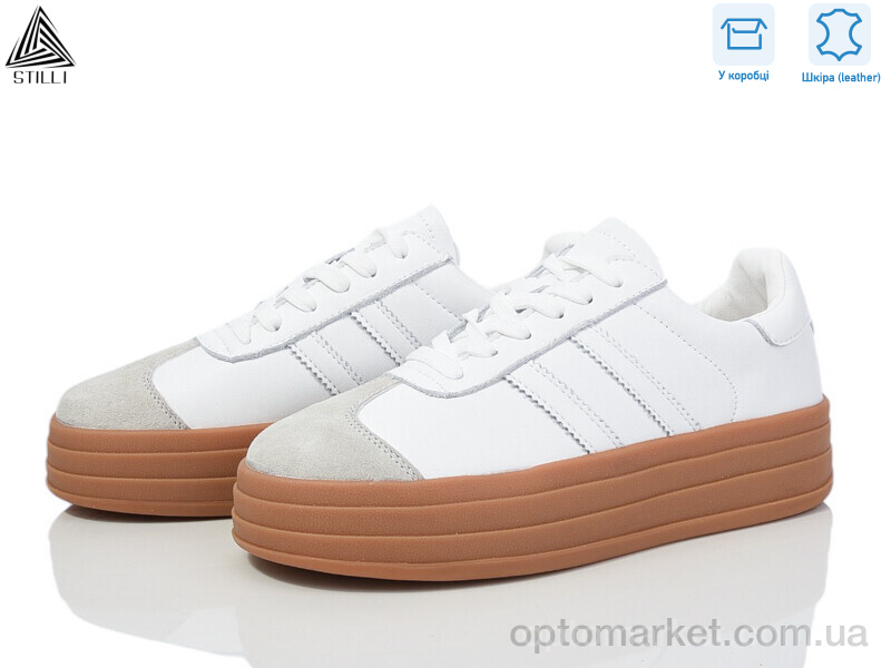 Купить Кросівки жіночі CX1570-2 шкіра піна Stilli білий, фото 1