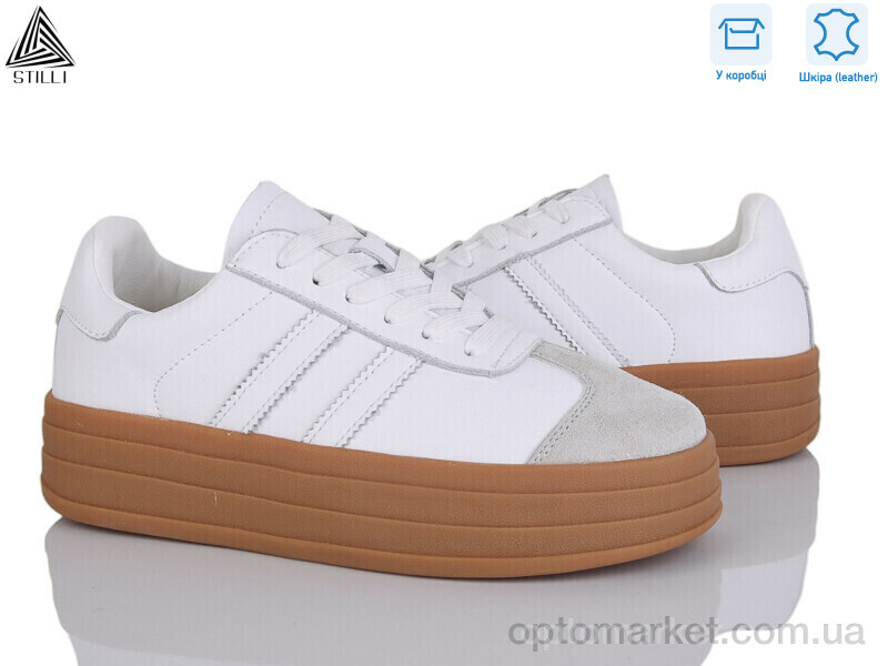 Купить Кросівки жіночі CX1570-2 шкіра Stilli білий, фото 1