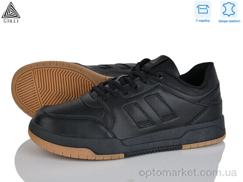 Купить Кросівки чоловічі CX1650-6 шкіра піна Stilli чорний, фото 1