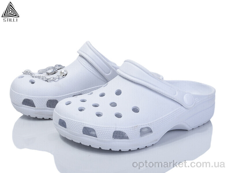 Купить Крокси жіночі CX311-6 без джибітсів піна Stilli білий, фото 1