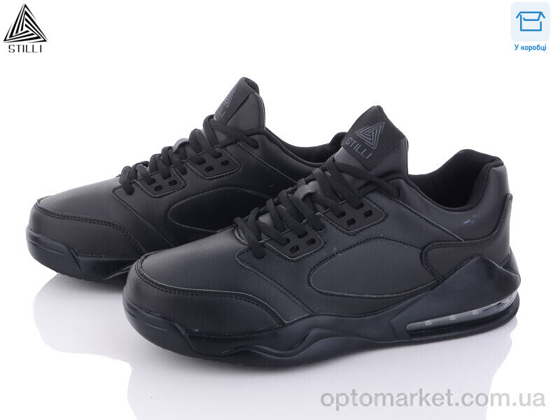 Купить Кросівки чоловічі CX626-1 піна Stilli чорний, фото 1