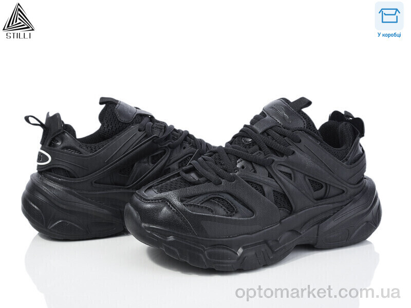 Купить Кросівки жіночі CX653-1 піна Stilli чорний, фото 1