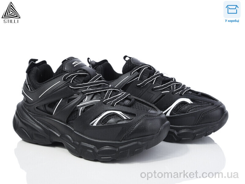 Купить Кросівки жіночі CX653-11 піна Stilli чорний, фото 1