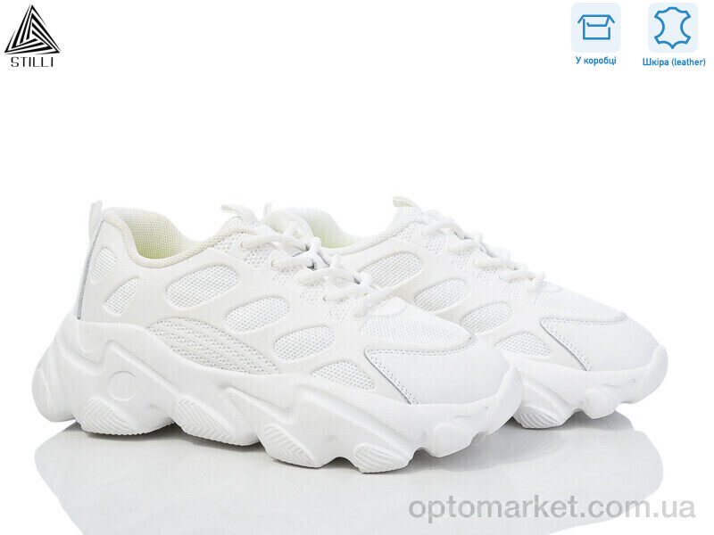 Купить Кросівки жіночі CX740-2 шкіра піна Stilli білий, фото 1