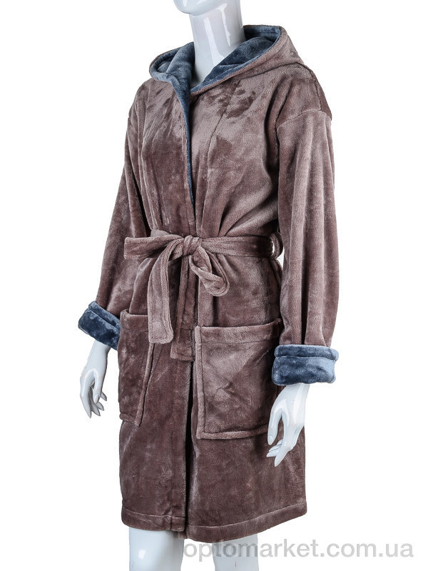 Купить Халат жіночі 100010 brown Sharm коричневий, фото 1