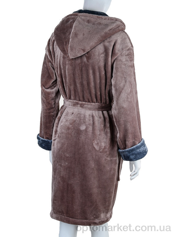 Купить Халат жіночі 100010 brown Sharm коричневий, фото 2