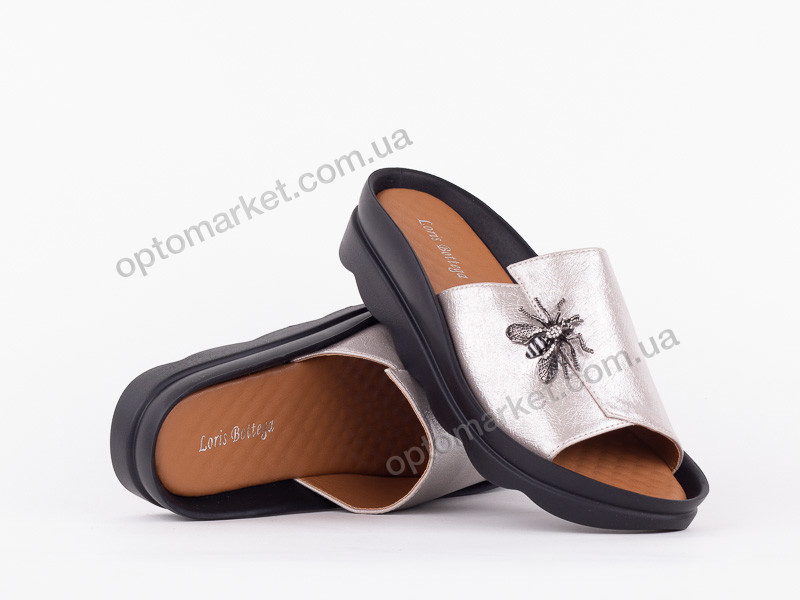 Купить Шлепки женские 142507 Loris Bottega бежевый, фото 1