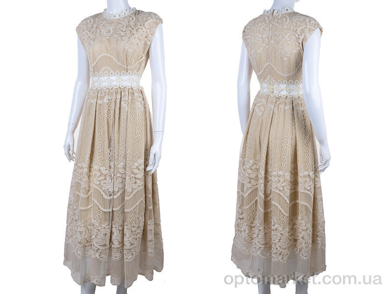 Купить Платье женские 15008 beige Behcetti бежевый, фото 3