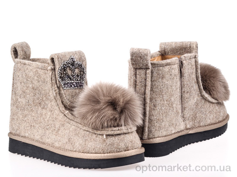 Купить Угги женские 157054 Lonza Бежевый, фото 1