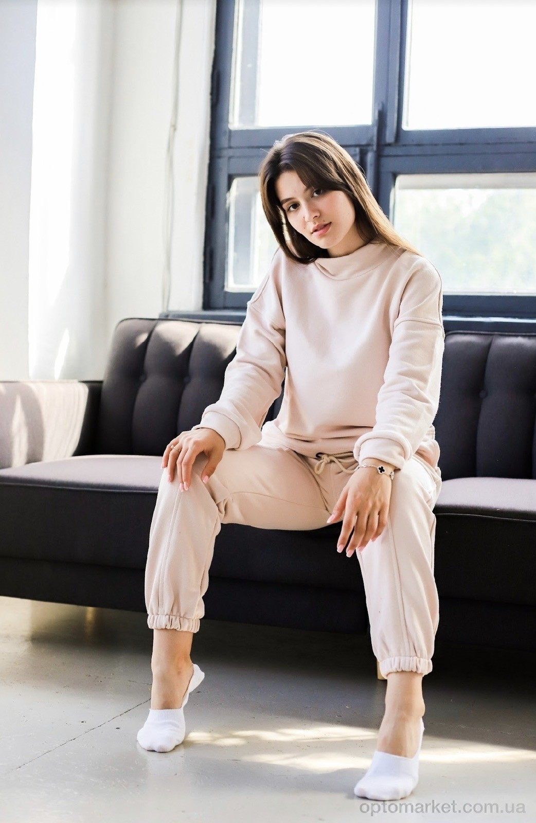 Купить Спортивний костюм жіночі 20-11 бежевий Di.Va бежевий, фото 4