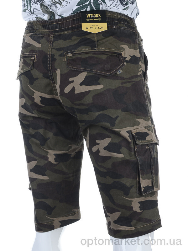 Купить Шорты мужчины 322A khaki VITIONS хаки, фото 2